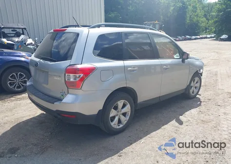 2015 Subaru Forester 2.5I Premium из США, поврежденный, VIN JF2SJADCXFH551211